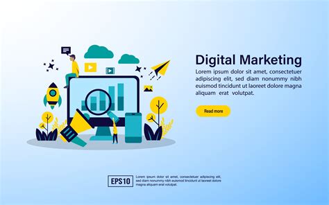 Digital Marketing Illustration Concept Graphic By Efosstudio · Creative