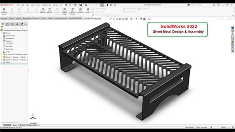 Solidworks 2022 Sheet Metal Tutorial Design And Assembly For