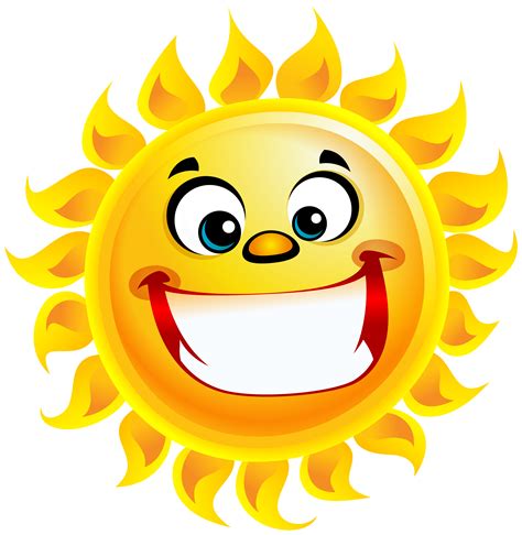 Transparent Smiling Sun Png Clipart Picture Transparent Background