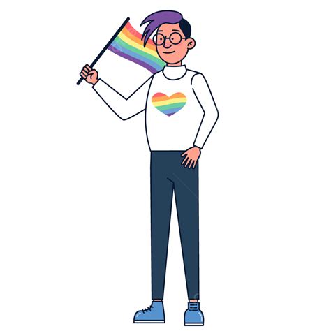 happy pride month lbgtq concept pride month with rainbow flag illustration vector pride png