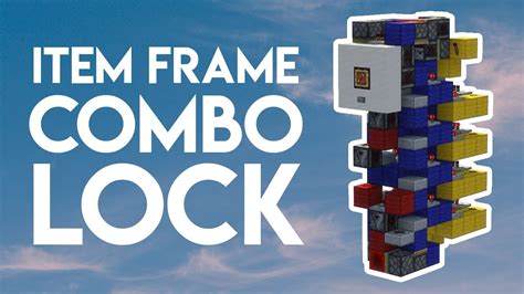 Compact Item Frame Combination Lock 🔒 Minecraft Java 120 Redstone