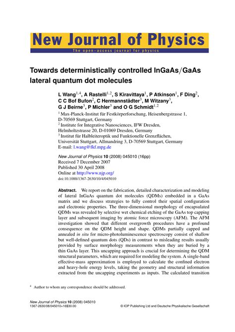 Towards Deterministically Controlled InGaAs GaAs Lateral Quantum Dot