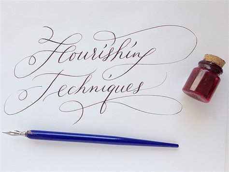 Calligraphy Flourishing Techniques Calligraphy Words Calligraphy