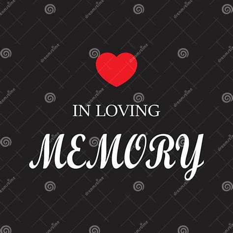 In Loving Memory Wedding Memorial Sign Design Vector Stock Vector