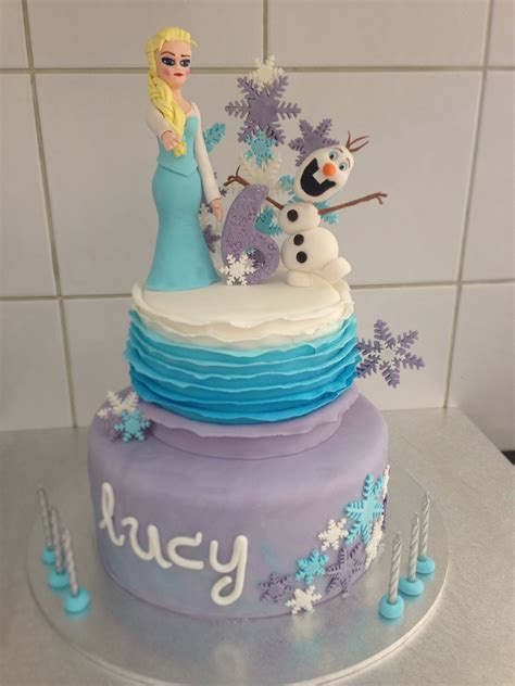 If you find these birthday cake ideas helpful, kindly share this post to your social networks. Frozen themed birthday cake for 6 year old girl | Sophia ...