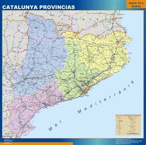 Mapas De Catalunya De Carreteras Y Municipios Tienda Mapas