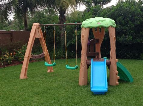 If you want to see more outdoor plans, we. Little Tikes Clubhouse Swing Set Treehouse Playhouse With ...