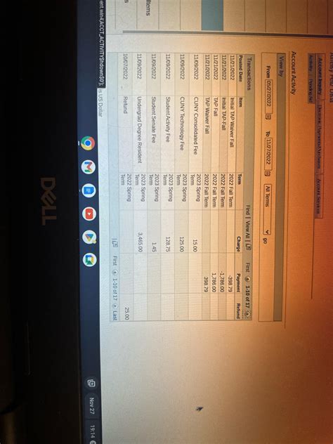 Why does my TAP waiver for the Fall it just showing kkow on my account