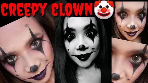 Halloween Makeup Tutorial For Beginners Creepy Clown Youtube
