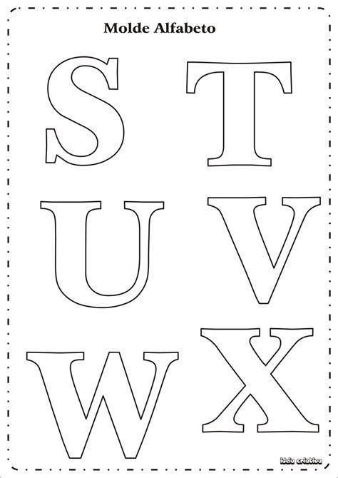 Molde De Letras Para Imprimir Alfabeto Completo Fonte Vazada C