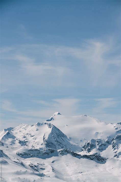 Snowcovered Mountains In The Austrian Alps By Stocksy Contributor