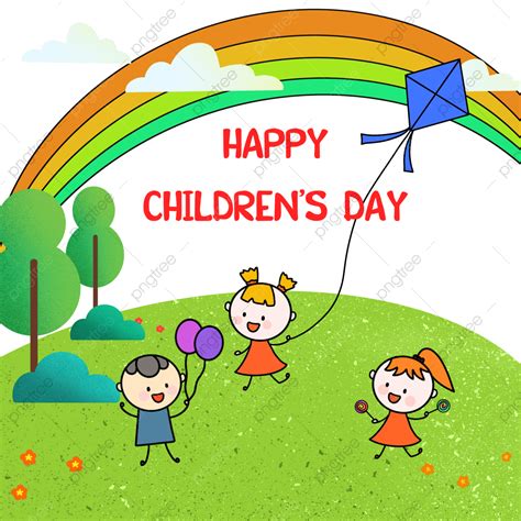 Happy Children Days Png Image Happy Run Childrens Day Playful Child