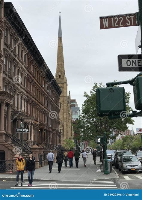 West Harlem New York City Editorial Photo Image Of Downtown 91929296