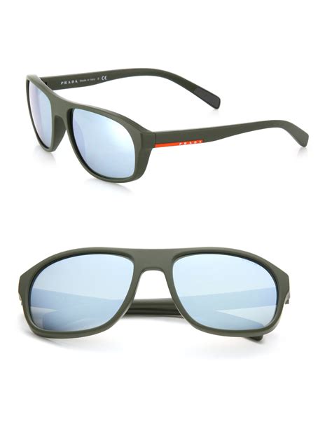 Prada 58mm Sport Sunglasses In Green For Men Lyst