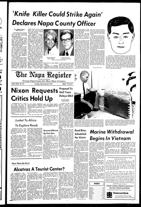 18 Times The Zodiac Killer Made The Front Page Of Napa County