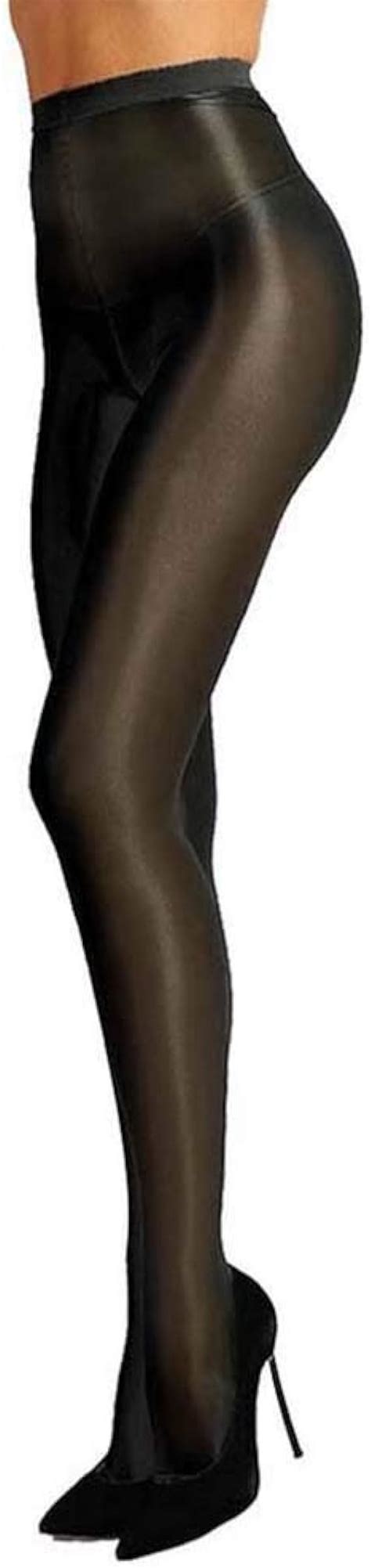 Plus Size Womens 60d Oil Shiny Glossy Pantyhose Shaping Stockings Sexy