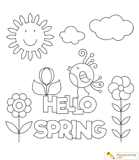 Free Printable Coloring Pages For Spring