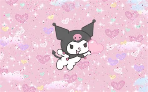 🔥 download sanrio kuromi cute pink aesthetic desktop pc wallpaper in by landerson kuromi