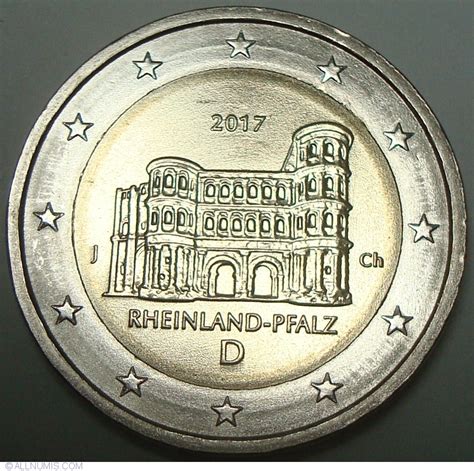 2 Euro 2017 J Rheinland Pfalz 2 Euro Comemorative 2002