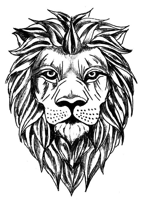 Sketch For Lion Tattoo