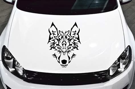 Majestic Tribal Wolf Decal Wolf Sticker From Decaltheory On Etsy