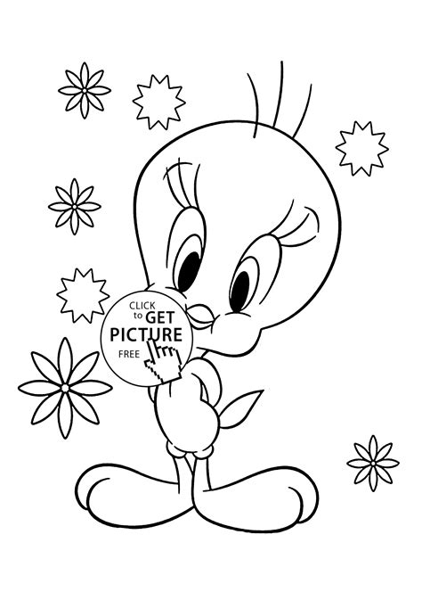 Tweety Bird Coloring Pages To Print For Free