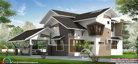 1925 Square Feet 3 Bedroom Ultra Modern Home Kerala Home Design And