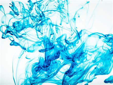 Swirls Of Blue Ink In Water Stockfreedom Premium Stock Photography
