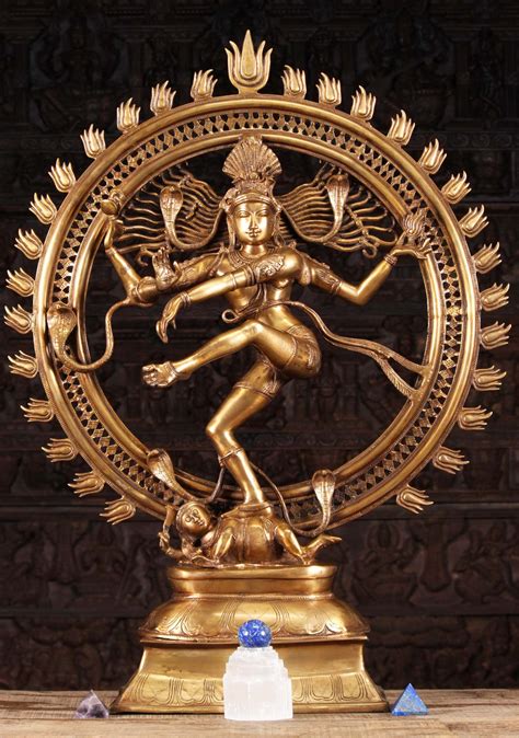 The Dancing Form Of Shiva As Lord Nataraja Is Surrounded By A Fiery Arch Or Prahabhamandala With