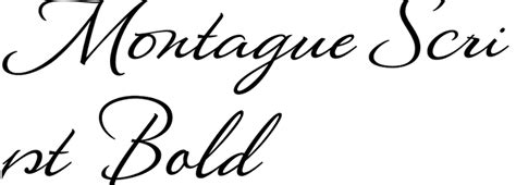 Montague Script Bold In Use Fonts In Use
