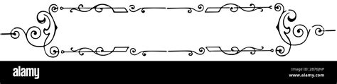 Filigree Banner Have A Simple And Designer Border Its A Horizontal