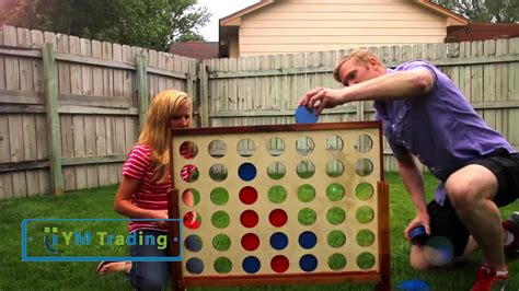 Giant Wooden Connect 4 In A Row Removable Garden Kids Giant Connect