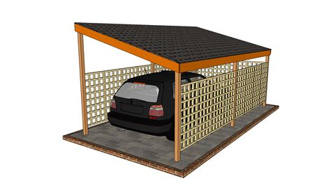 The house has 3 beds, 2 baths, 2 car garage, front porch & rear porch. Carport designs | HowToSpecialist - How to Build, Step by ...