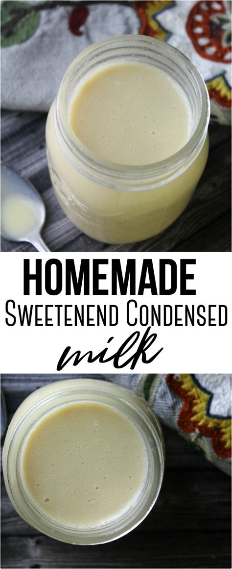 This is not so much a recipe but a method, and it really. Homemade Sweetened Condensed Milk - Rebooted Mom