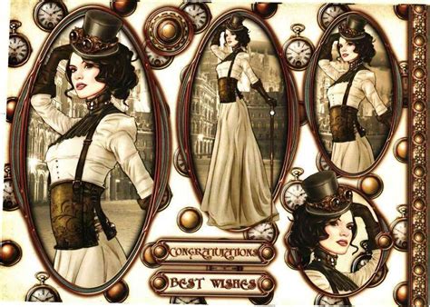 Debbi moore Designs Steampunk Cards, Style Steampunk, Decoupage