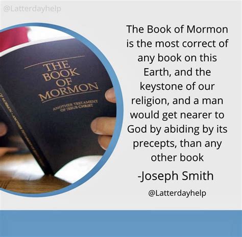 The Book Of Mormon Is The Most Correct Book On Earth Latterdayhelp