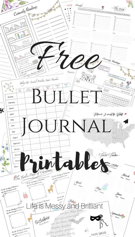 Free Bullet Journal Printables Pdf Free Printable Templates
