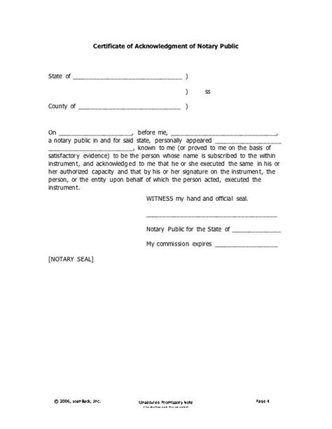 Notary Contract Template Williamson