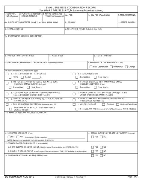 Dd Form 2579 Fill Out Sign Online And Download Fillable Pdf