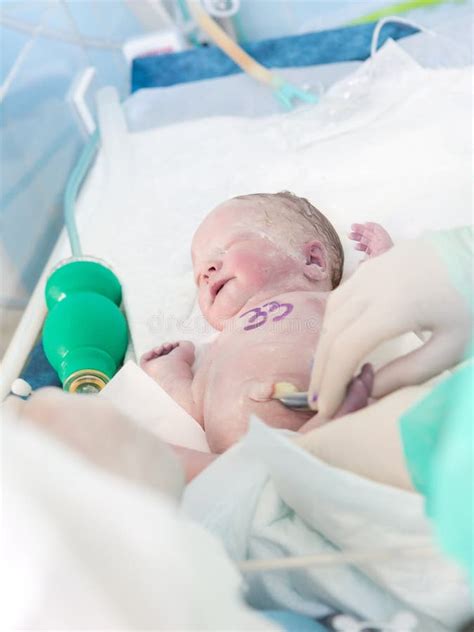 Newborn Baby In Hospital Stock Image Image Of Child 37469765
