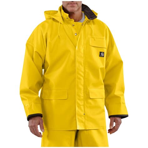 Mens Carhartt Surrey Waterproof Hooded Rain Coat