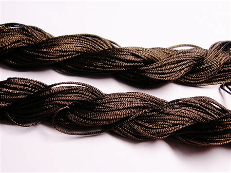 Knotting Cord Nylon Beading Cord 50 Meter 164 Foot Brown