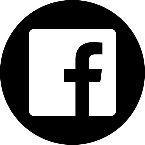 Circle Transparent Background Facebook Logo White