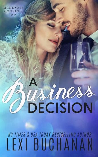 A Business Decision Mckenzie Cousins 2 Read Book Online
