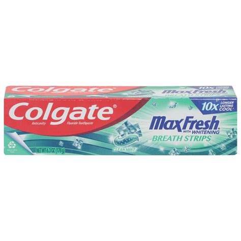 Save On Colgate Max Fresh Whitening Toothpaste Wbreath Strips Clean