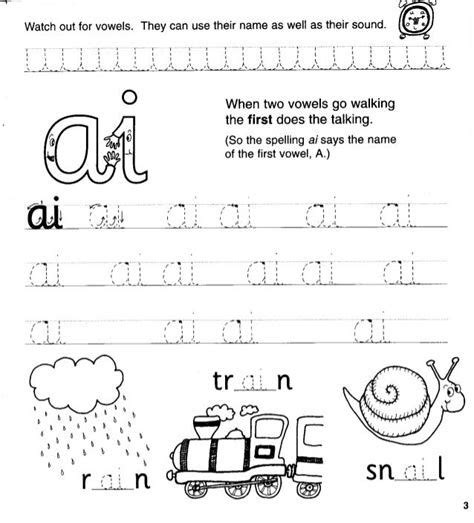 Jolly Phonics Workbook 4 Ai J Oa Ie Ee Or Worksheets Preschool