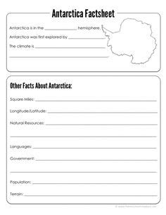 Antarctica Geography Printables – Free Printables Worksheets For Kids