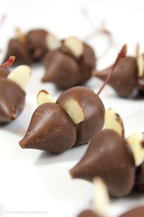 The folding motion for incorporating the whipped cream is easiest using a rubber spatula. Chocolate Mice Recipe Candy w/Chocolate Covered Cherries ...