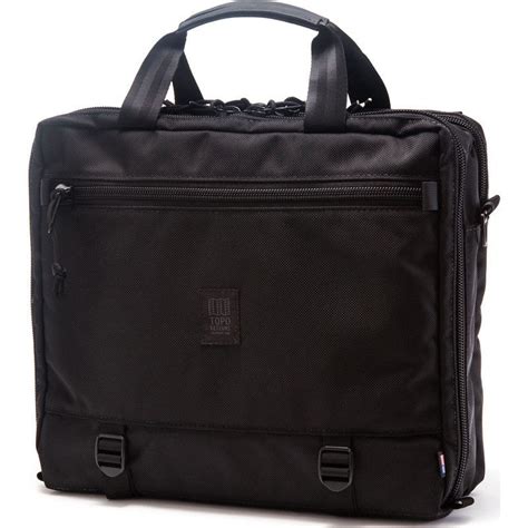 Topo Designs 3-Day Travel Briefcase Ballistic Black - Sportique