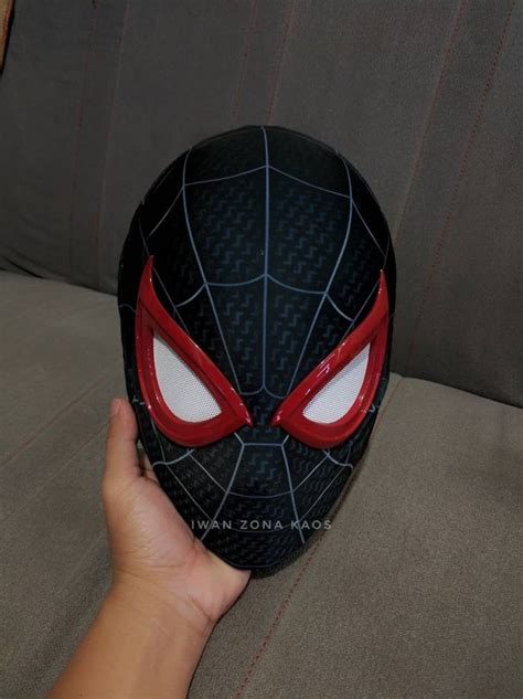 Miles Morales Ps5 Shell And Lenses With Fabric Mask Etsy Canada